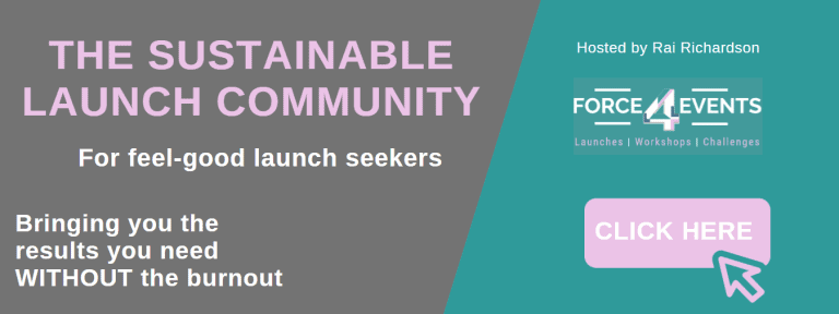 The Sustainable Launch Community facebook group