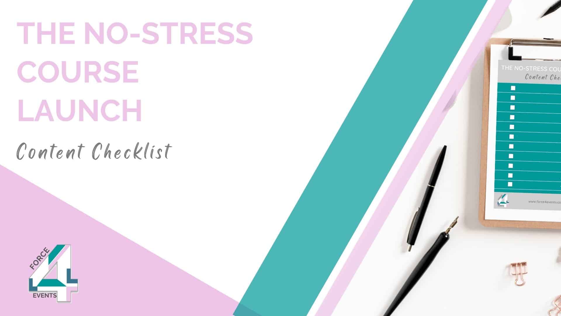 The No-Stress Checklist